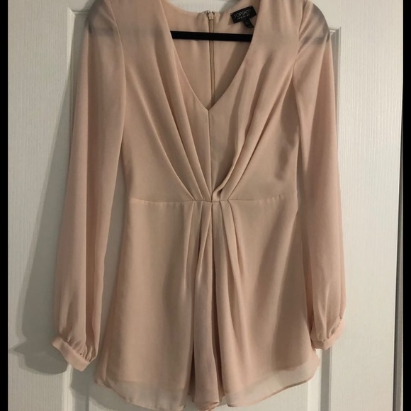 Blush Long Sleeve Romper - Picture 2 of 4